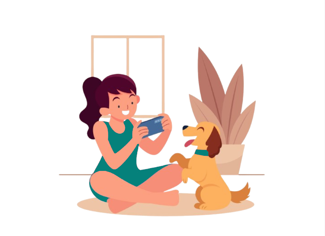 Conversa com veterinária digital